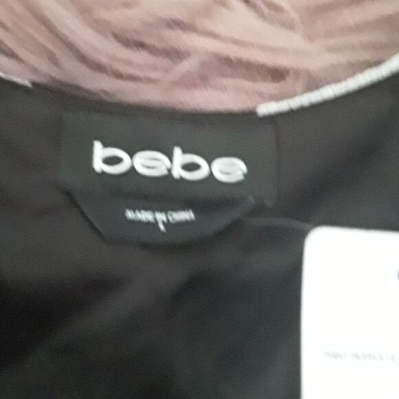 Bebe Floral Print Ruffle Hi-Lo Wrap Dress Cottage Core Feminine Festival Dress - Picture 11 of 12